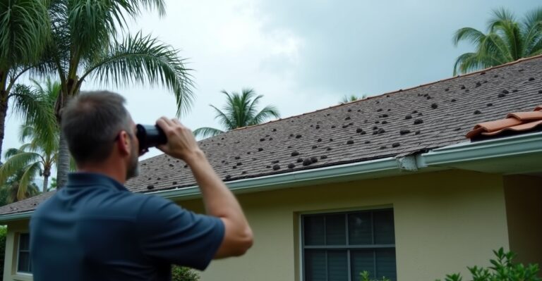 hail damage roof signs Florida