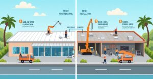 commercial roof coating vs replacement