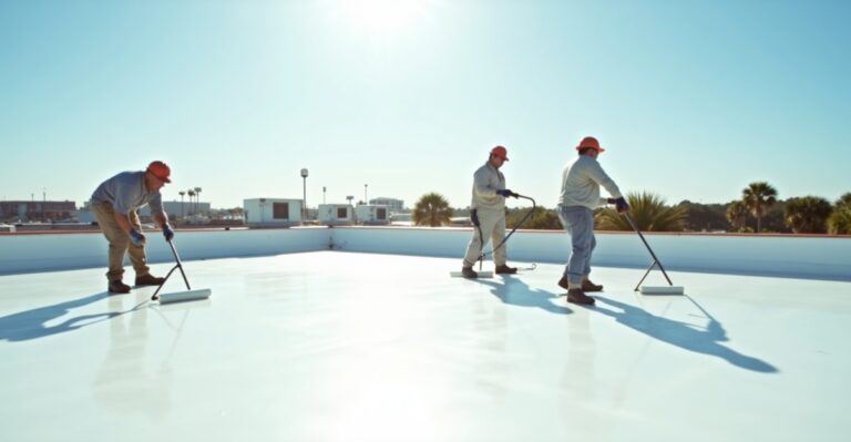 flat roof coating cost