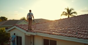 concrete flat roof tiles