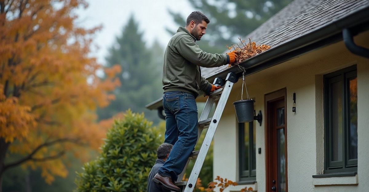 how to clean a clogged gutter